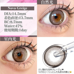 a-eye 1 Day Nova Greige ワンデーリフレア エーアイ ノヴァグレージュ